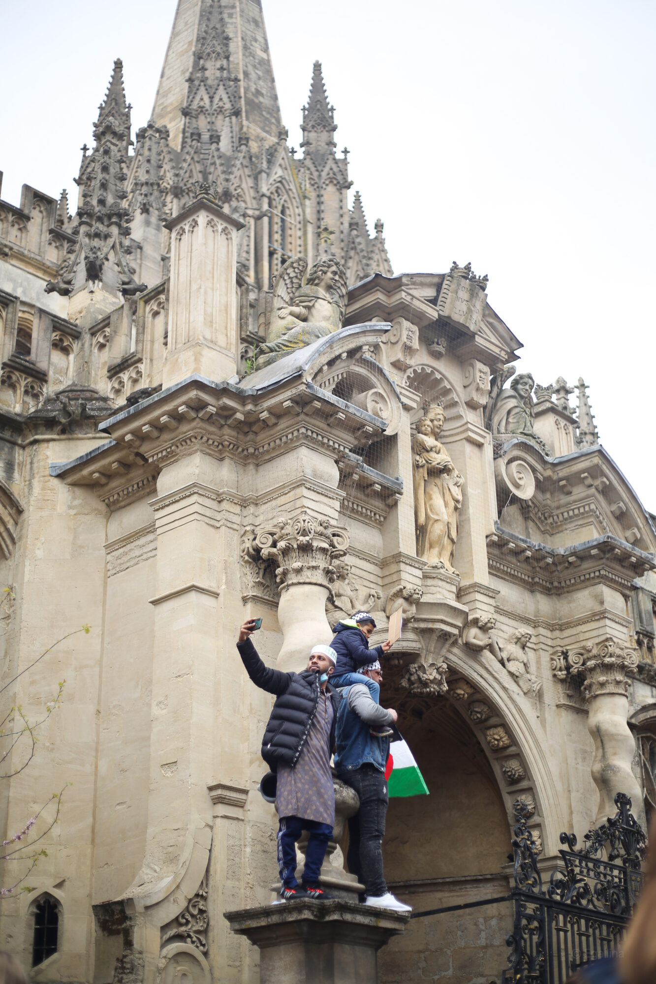 Photo of participants from the Solidarity March for Palestine in 2021