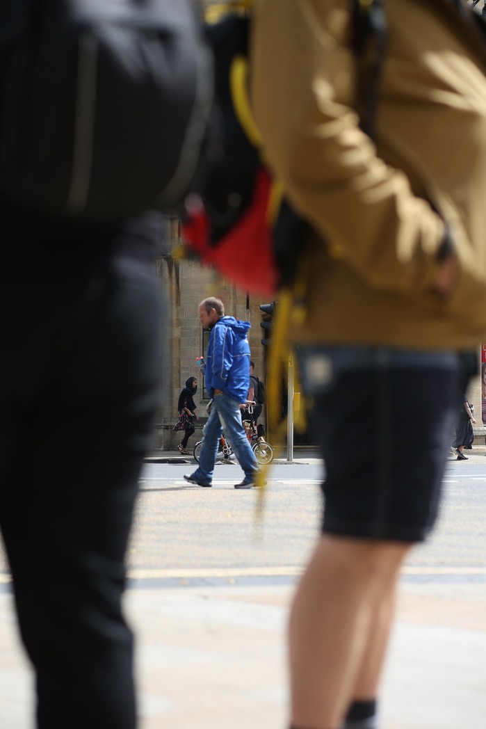 Photo of beople on the street in Oxford, UK by Elena Gallina