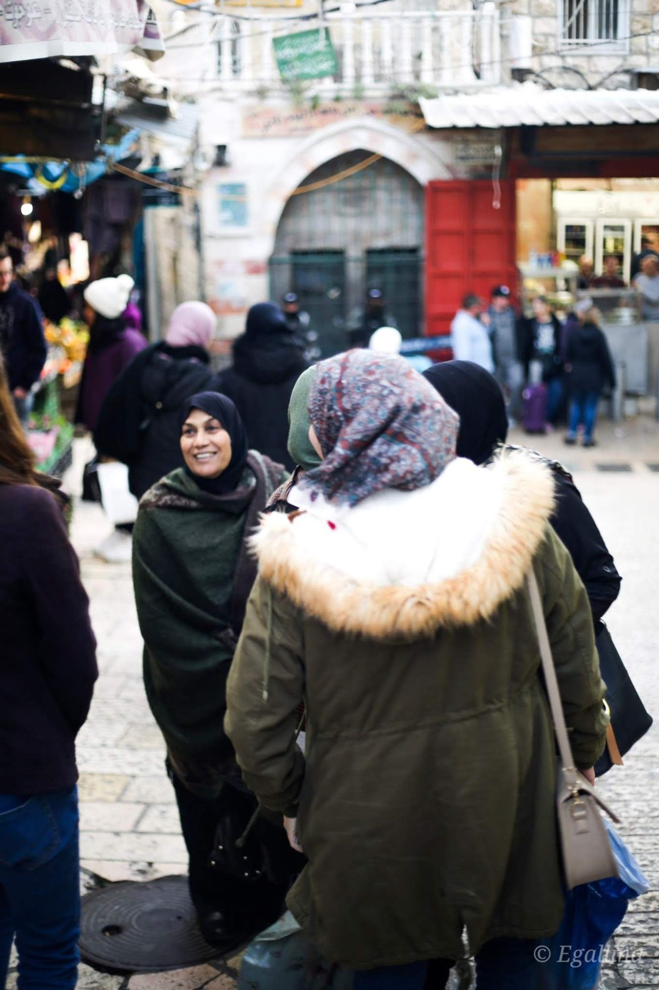 Photo of women on the street in Jerusalem