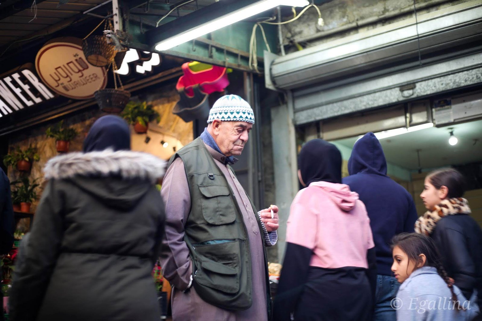 Photo of people on the street in Jerusalem