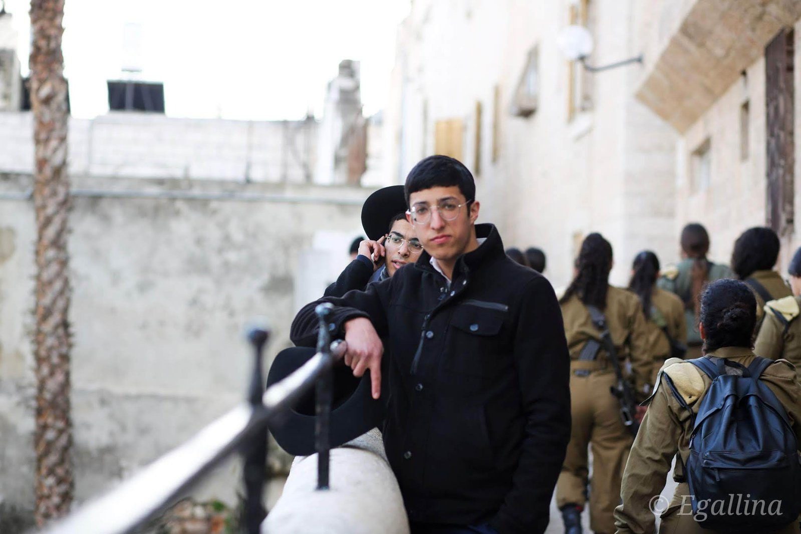 Photo of a young man in Jerusalem