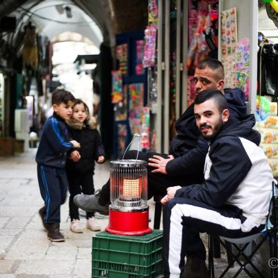 Photo of people on the street in Jerusalem