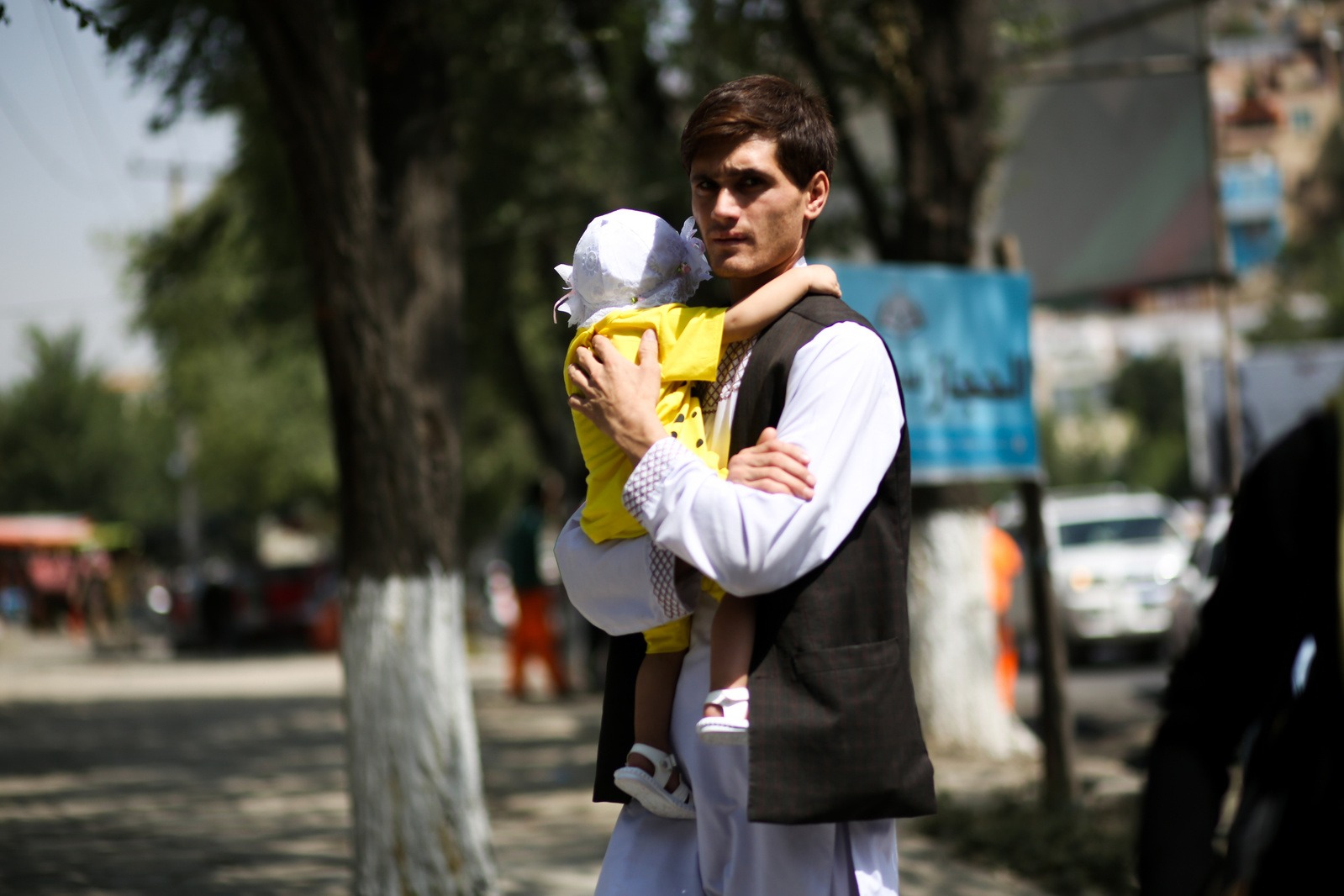 Photo of Father and Son in Kabul