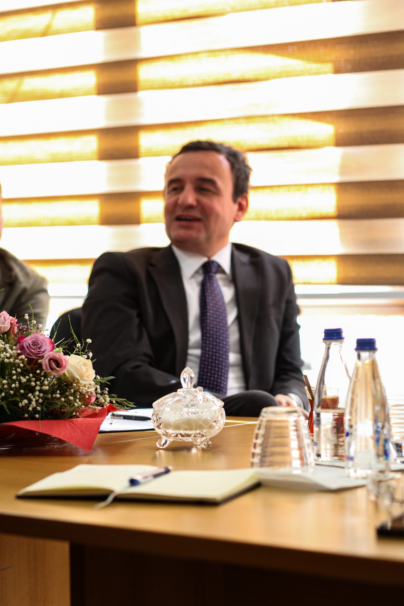 Kosovo Prime Minister Albin Kurti meets with Red Cross